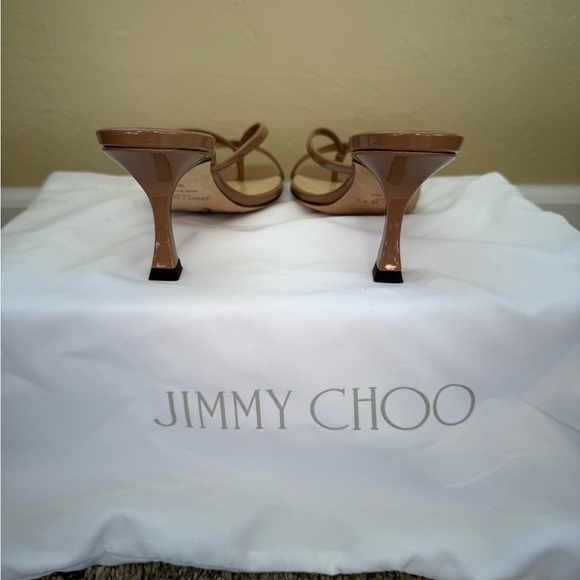 Jimmy Choo Nude Heeled Sandals - Picture 8 of 12